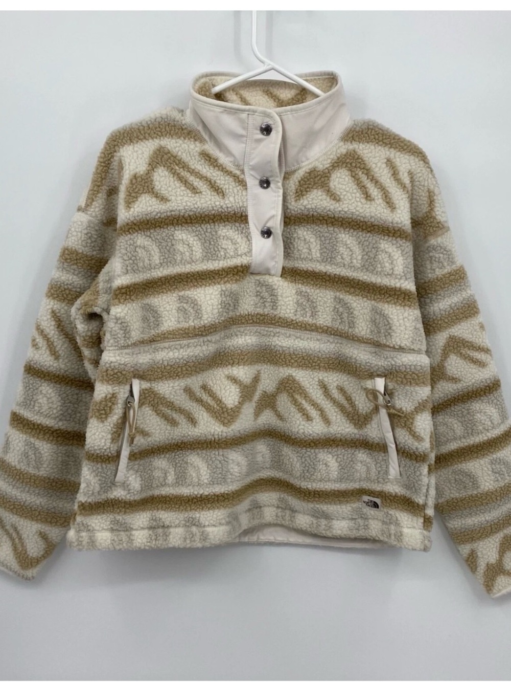 The North Face Cragmont Fleece Pullover 1/4 Snap Aztec Geo Print Women's XL